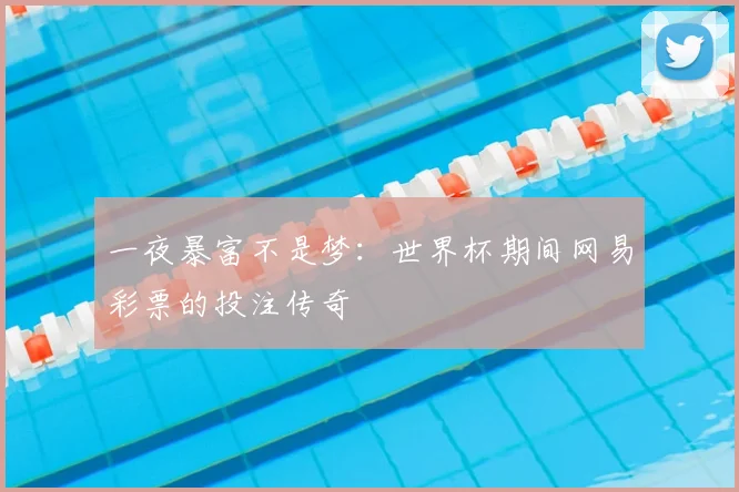 一夜暴富不是梦：世界杯期间网易彩票的投注传奇